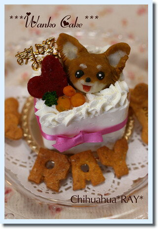 ワンコケーキ*フルーツデコレーションケーキ*S（犬用ケーキ）