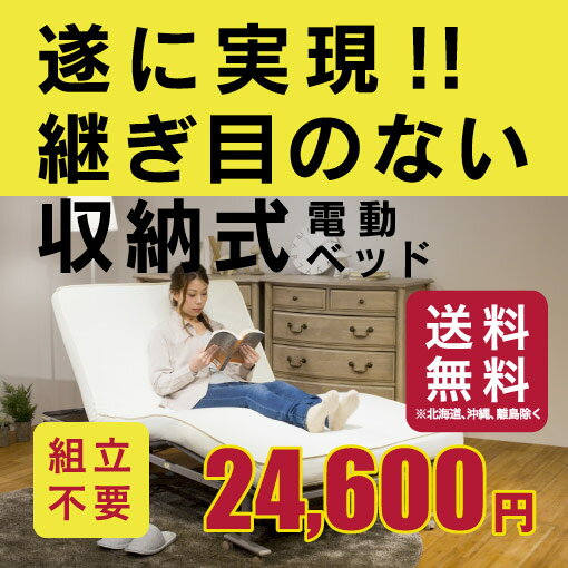 【送料無料】収納式電動リクライニングベッド AX-BE560 シングル アテックス　メーカ…...:atex-net:10000689