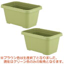 家庭菜園 プランター 菜園プランターカバー用コンテナ2個セット 鉢 プラ鉢 菜園コンテナ グリーン 幅52cm 奥行34.5cm 高さ26cm knk-001