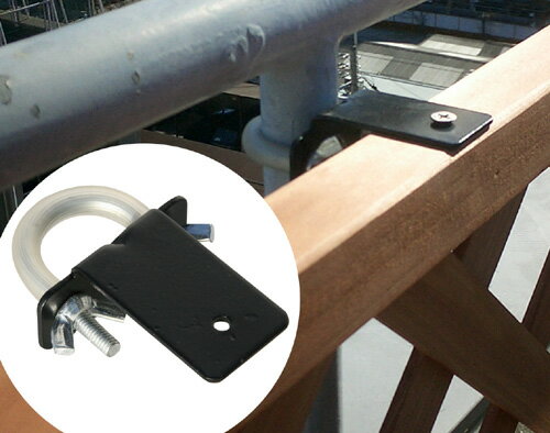 格子フェンス上部用金具ラティス設置に、頼れるサポートツール