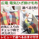 電気膝掛け かわいい 【広電 電気ひざ掛け毛布 C