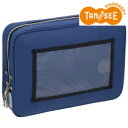 帆布メール用ポーチ M 紺 TANOSEE TSB-3 111-4494