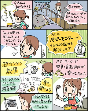 人気の定番 ベビーモニター 【技適】 【あす楽】 【 双方向音声 でママの声も赤ちゃんに!】 【 ボイスオン 】【 ワイヤレス デジタル 】 ベビーカメラ ワイヤレスベビーモニター 2way 出産祝い 内祝い 【楽天BOX受取対象商品(その他)】 0113_flash