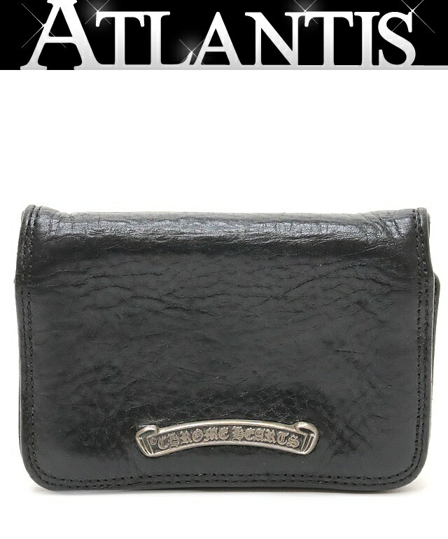 CHROME HEARTS 銀座店 クロムハーツ グロメット付き レザー カードケース 名刺入れ レザー SV925 99190