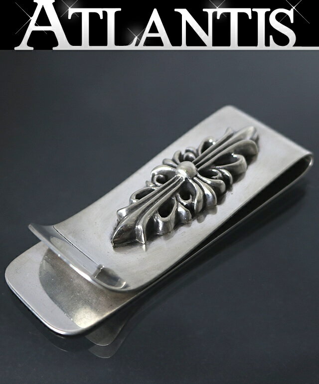 CHROME HEARTS 銀座店 クロムハーツ ラージ フローラルクロス マネークリップ メンズ シルバー SV925 100044