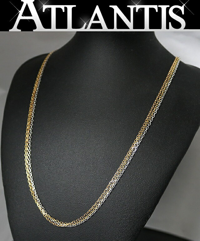 Cartier 銀座店 カルティエ トリニティ スリーカラーチェーン ネックレス B7058800【101217】