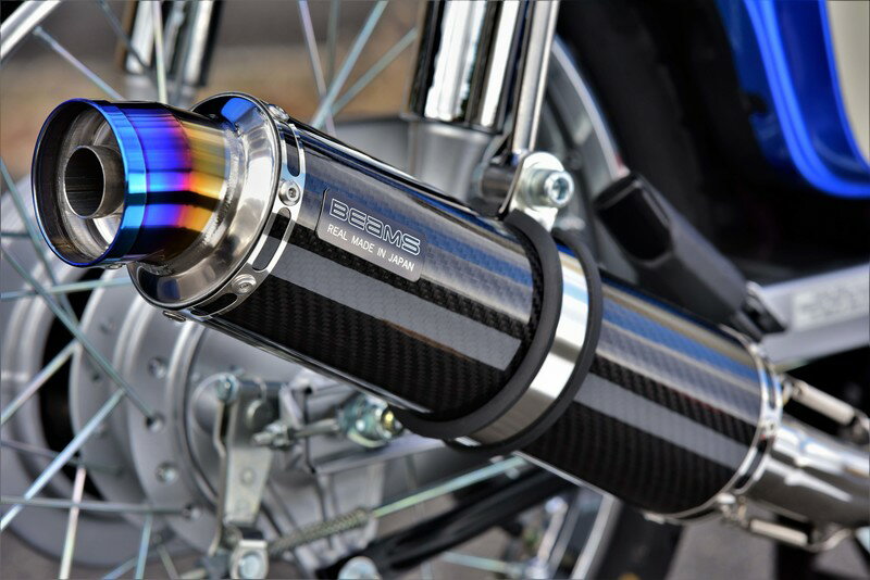 BEAMS ビームス マフラー G192-53-106 スーパーカブ110 18~ 2BJ-JA44 SUPERCUB フルエキ R-EVO ダウンタイプ カーボン