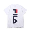 FILA x atmos BIG LOGO T-Shirt (tB ~ AgX rbO S eB[Vc) WHITE Y fB[X TVc 18FA-S