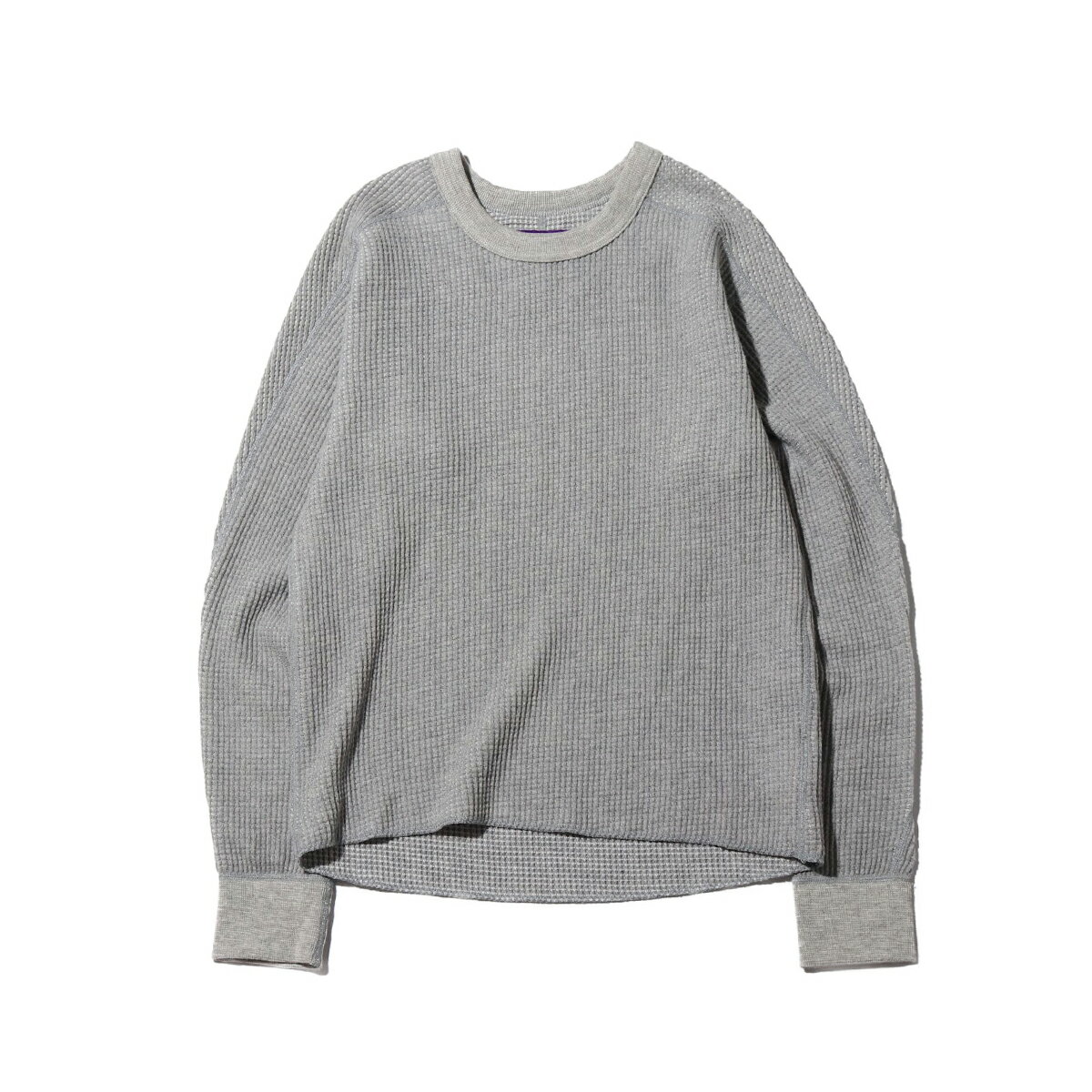 THE NORTH FACE PURPLE LABEL CREW NECK THERMAL (UEm[XEtFCX p[v[x N[lbN T[})MIX GRAY Y TVc 19SS-I