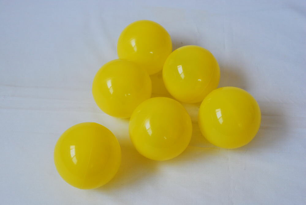 ボールプール用ボール（黄）125個入り...:atogroup:10000138