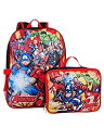 【中古】【輸入品・未使用未開封】Marvel アベンジャーズ 16インチ バックパック 取り外し可能なお揃いのランチボックス付き