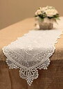 【中古】【輸入品・未使用未開封】(White) - Lace Table Runner in White - 30cm Wide x 190cm Long