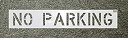 【中古】【輸入品・未使用未開封】C.H. Hanson - NO PARKING - Stencil Font Size 4X3 by CH Hanson