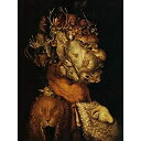 【中古】【輸入品・未使用未開封】Arcimboldo Earth Land Animals Portrait Surreal Painting Large XL Wall Art Canvas Print 動物肖像画シュールペインティング壁