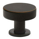 【中古】【輸入品・未使用未開封】Emtek 86323US10B Cadet 1.75 Cab Knob by Emtek