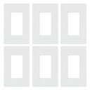 【中古】【輸入品・未使用未開封】Lutron CW-1-WH-6 ウォールプレート 6パック ホワイト 6カウント