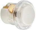 【中古】【輸入品・未使用未開封】NuTone PB18LWHCL Wired Lighted Door Chime Push Button Round White Finish With Clear Bezel