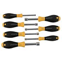 【中古】【輸入品・未使用未開封】Wiha 34390 7-Piece Hollow Shaft Nut Driver-Inch Sizes Set with Soft Finish by Wiha