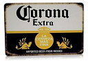 【中古】【輸入品・未使用未開封】Corona Beer Man Cave Decor Extra Metal Sign La Cerveza Alcohol Home Party Bar Retro Vintage Si..