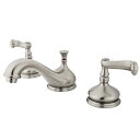 【中古】【輸入品・未使用未開封】キングストン真鍮ks116?FL Royale Widespread洗面所蛇口 8-Inch Adjustable Center KS1168FL