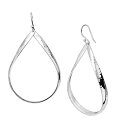 【中古】【輸入品・未使用未開封】Silpada 'Do the Twist' Open Teardrop Drop Earrings in Sterling Silver