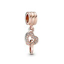 【中古】【輸入品・未使用未開封】Pandora インターロッキング ハート ダングル ローズゴールド 781242CZ