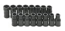 【中古】【輸入品・未使用未開封】S K Hand Tools SKT756 .25in. Drive SAE and Metric Turbo Socket Set - 16 Pieces