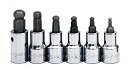 【中古】【輸入品・未使用未開封】SK Hand Tool 19766 6 Pc.Fractional Ball Hex Bit Socket Set