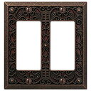 【中古】【輸入品・未使用未開封】フィリグリーdouble-gfiスイッチプレート 4.5 x 4.5 65RRDB