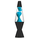 【中古】【輸入品・未使用未開封】Lava オリジナルランプ 14.5インチ 透明な液にネオンブルーのワックス ブラックのベース 2313 1
