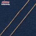 チェーンネックレス レディース 10金 ネックレスチェーン 40cm チェーン 平アズキ ピンクゴールドk10 チェーンのみ 1ミリ幅 パーツ 送料無料 人気