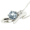 プラチナネックレス トップ メンズ アクアマリン ダイヤモンド ベビーリング チェーン シンプル ダイヤ 人気 プレゼント pt900 3月誕生石 男性用