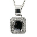 ネックレス メンズ 喜平用 ブラックダイヤモンド ダイヤモンド ホワイトゴールドk18 ペンダント 18金 18K 男性用 キヘイチェーン シンプル ミル打ち 送料無料