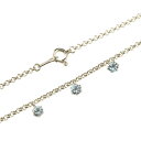 【送料無料】ブルームーンストーン アンクレット トリロジー チェーン ホワイトゴールドk18 6月誕生石 18金 贈り物 誕生日プレゼント ギフト