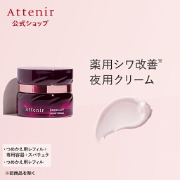 ドレスリフト ナイトクリーム 医薬部外品 ※旧商品を除く レフィル＋容器＋スパチュラ/レフィル【アテニア 公式】[Attenir <strong>化粧品</strong> スキンケア クリーム エイジングケア 保湿 シワ ナイアシンアミド フェイスクリーム しわ改善 シワ改善 シワ改善クリーム <strong>リフトアップ</strong> ]