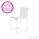 【アウトレット】【店頭展示品】 ligne roset リーン・ロゼ FIL フィル チェア no.04 デザイン:Pascal Mourgue パスカル・ムーグ スチール 皮革 ホワイト フランス イタリア ダイニングチェア 椅子 【RCP】【smtb-KD】 O-75