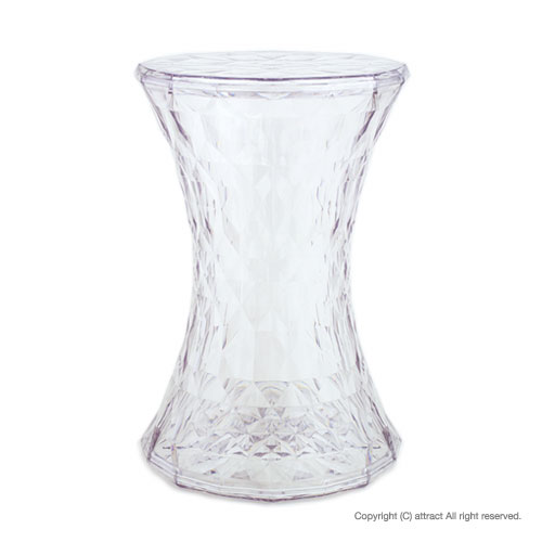 【レビューを書いてプレゼント！】【送料無料】 カルテル/Kartellストーン/Stoneデザイン：マルセル・ワンダース（スツール/椅子）カラー：クリスタル