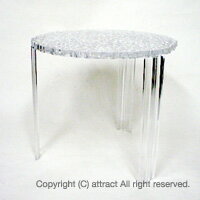 カルテル Kartell 正規取扱店 T-table ティーテーブル サイドテーブル 高さ44cm TTAB-8502 カラー：クリスタル デザイナー：パトリシア・ウルキオラ デザイナーズ モダン 【RCP】【smtb-KD】