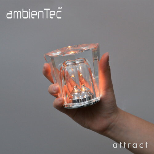 【楽天市場】アンビエンテック ambienTec クリスタル Xtal ソリッド ガラス コードレス LED ランプ 充電式 ライト 照明