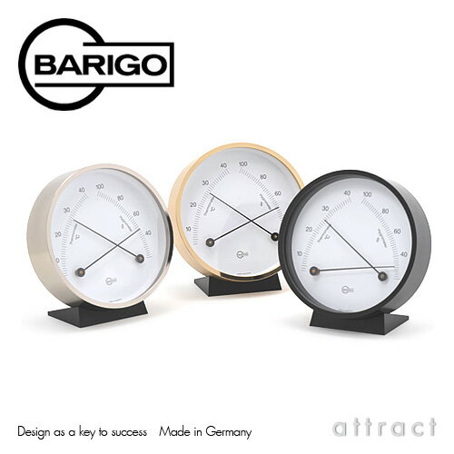 【送料無料】BARIGO/バリゴThermo-Hygrometer(ブラック、シルバー、ゴールド)(温湿計)(壁掛け・卓上スタンド付き)