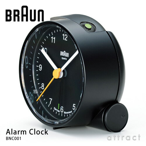 【正規品取扱店】 BRAUN/ブラウン Alarm clock/ アラームクロック(置時計/目覚まし時計/テーブルクロック) BNC001 カラー：ブラック、ホワイト、ブルーデザイン：デートリッヒ・ルブス (ドイツ製クオーツ/AB5 1990年)