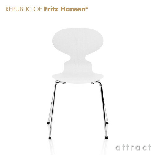 フリッツハンセン Fritz Hansen アントチェア アリンコ ANT 3101 Arne Jacobsen アルネ ヤコブセン アント 北欧 チェア アリンコチェア カラードアッシュ ホワイト 4本脚タイプ スタッキング 【RCP】【smtb-KD】