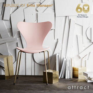 【正規取扱店】【期間限定受注生産品】FritzHansenフリッツハンセンArneJacobsenアルネヤコブセンSERIES7セブンチェア7チェア特別仕様ラッカー(ペールピンク)24金メッキベース3107スタッキング可能【smtb-KD】