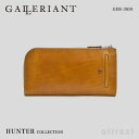 ガレリアント GALLERIANT HUNTER ハンター L字ジップ マルチポーチ ウォレット GEB-3691 カラー:4色 ショルダーシュリンク革 綿かすり模様裏地 牛革 タンニン鞣し 艶 ブリターニャ社 【RCP】【smtb-KD】