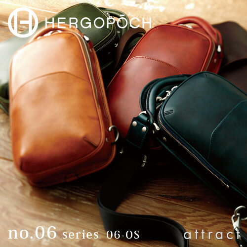 HERGOPOCH（エルゴポック） HERGOPOCH/エルゴポック 06 Series/06シリーズ Waxed Leather/ワキシングレザー 3Way ワンショルダー バッグ/06-OS (ボディバッグ/ショルダー)エルゴポック バック ビジネス カジュアル 