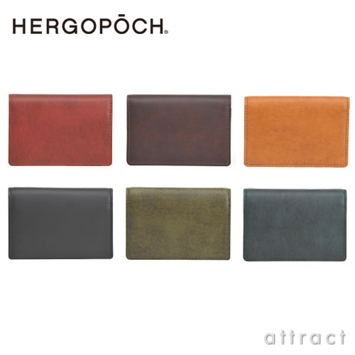 【正規取扱販売店】HERGOPOCH/エルゴポック Waxed Leather／ワキシングレザー06W-NAMCard Case/カードケース全6色（名刺入れ・革小物）（ビジネス・カジュアル）