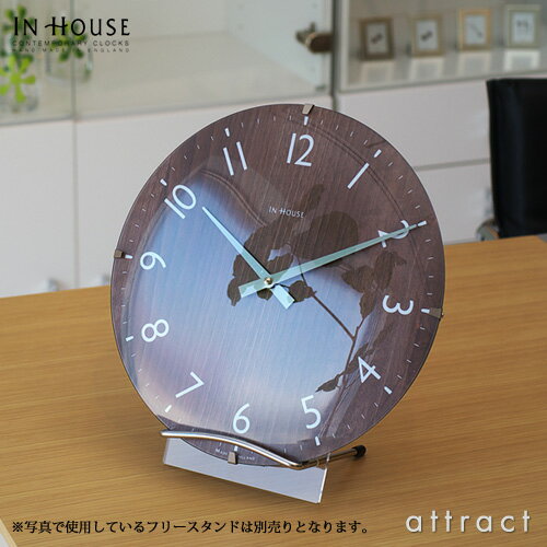 【送料無料】IN HOUSE/インハウスDOME CLOCK/ドームクロック(M) Φ29cm壁掛け時計カラー：ウォルナット、ビーチウッド、ホワイト、レッド(英国製/ウォールクロック)(新築祝い/結婚祝い)※フリースタンド別売