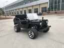 楽天スーパーセール NEWミニジープ サス付 デフ付シヤフト搭載 アルミ&扁平タイヤ ブラック