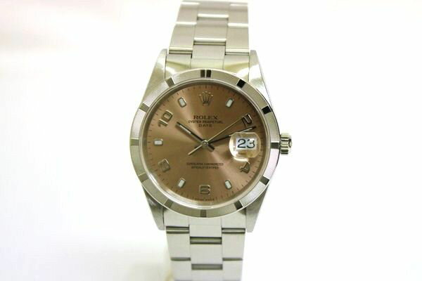 ROLEX ロレックス 15210 オイスターデイト メンズ 腕時計 ピンク文字盤 【中古】 【送料無料】 【質屋出店】  