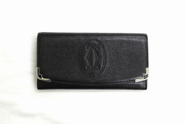 Cartier カルティエ 長財布 黒 【中古】 【送料無料】 【質屋出店】  